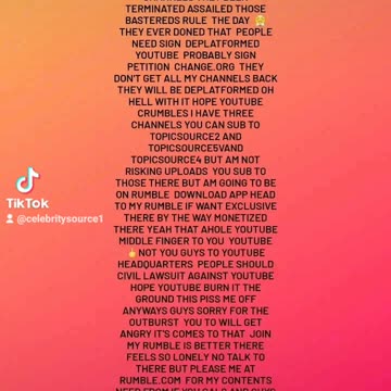 We say goodbye youtube hello rumble