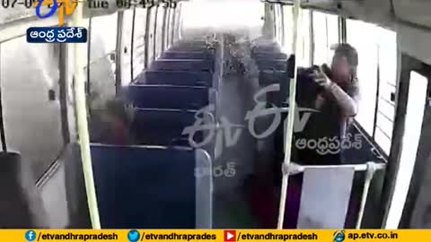 Road Accident two people injured in bus