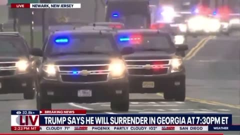 President Trump in Atl to surrender.