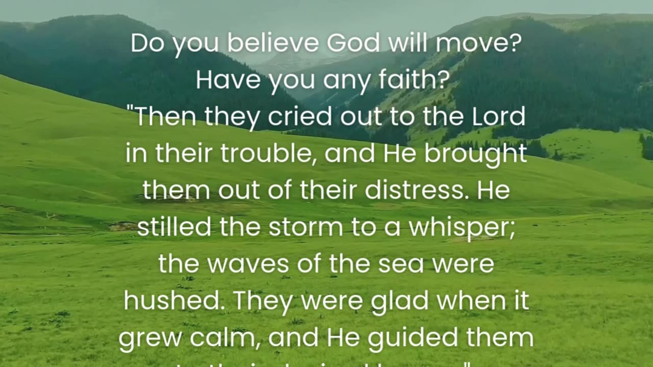 Hold fast to faith, for He is always in control! 🙌✨