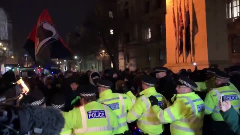 Dec 13 2019 London 1.0 antifa rioting after conservative Tories win