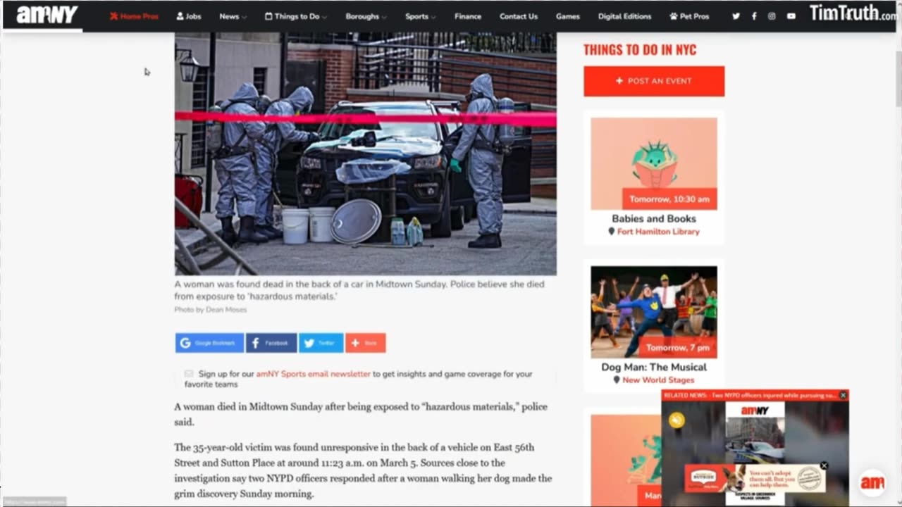 Deadly Hazardous Materials? Hazmat Team Unleashes Toxic Chemical Fumes On New York City Residents
