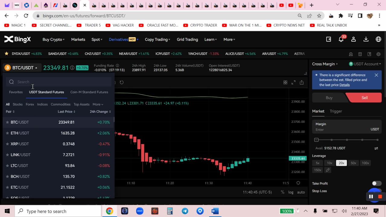 CRYPTO CROSS LEVERAGE TRADING