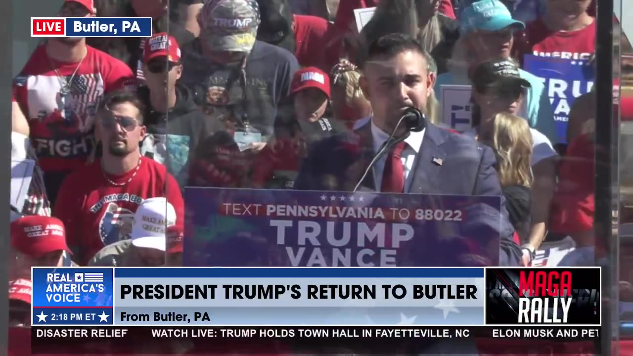 JD LONG BEGINS BUTLER PA RALLY IN REMEMBRANCE