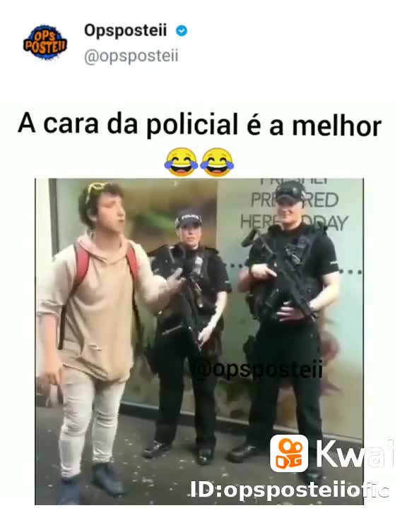 Olha a cara do policial