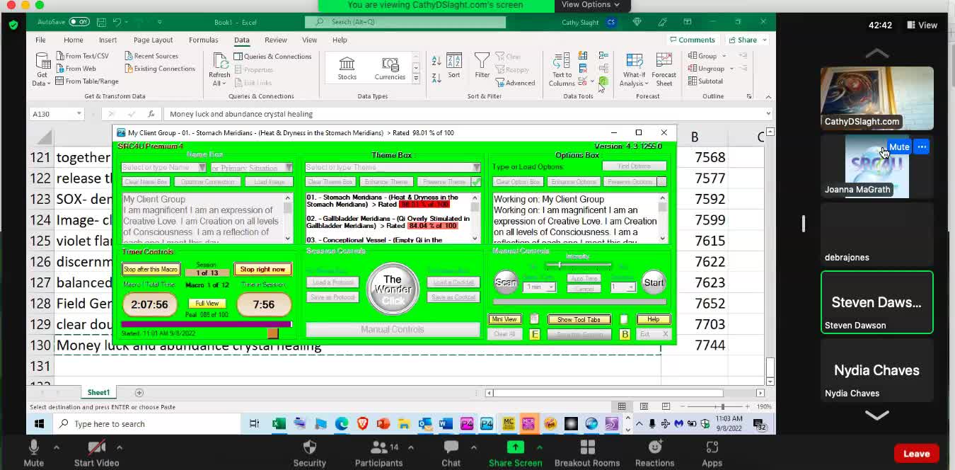 SRC4u Software Demonstration Zoom 9 7 2022 by Cathy D. Slaght