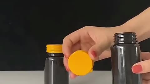 Amber Pet Plastic Bottle Pill Bottle With Easy Pull Off Lid/flip Over Caps For Medicine