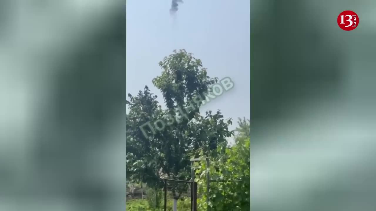 Moment: Russian Su-25 fighter jet shot down after firing at “Wagner