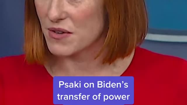 Psaki on Biden's transfer of power to VP Harris