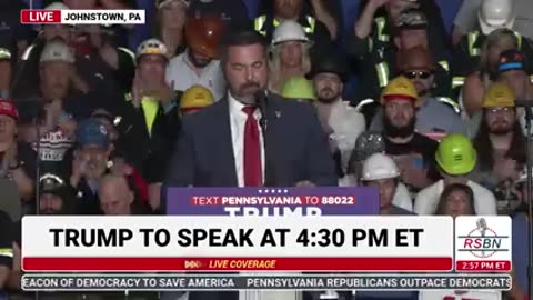 FULL SPEECH: Sean Parnell Speaks at Trump Rally in Johnstown, PA