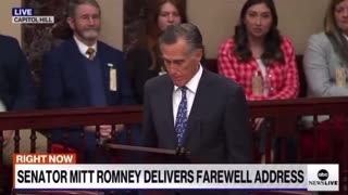 RINO Mitt Romney Gives Farewell Address on Senate Floor, Appears to Trash Trump