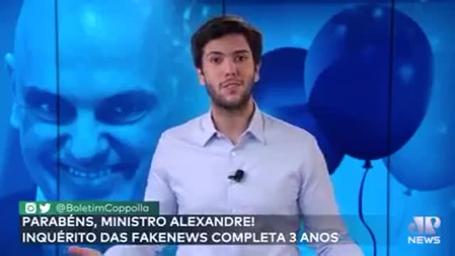 Inquérito das fake news, relatado com humor pelo jornalista da Jovem Pan