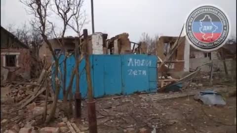 Ukrainian militants, running away from the village, threw the corpses of their colleagues