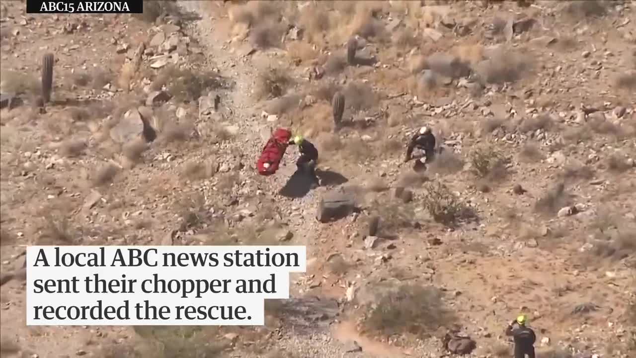 Helicopter rescue of injured hiker in Arizona spins out of control