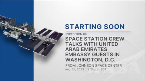 Space Station Crew Talks with United Arab Emirates Embassy Guests in Washington D.C.- Aug. 23, 2023