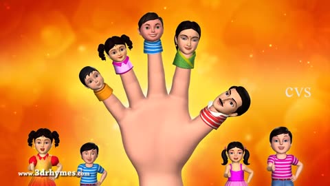 Daddy Finger - Finger Family Song - Finger Family Nursery Rhymes