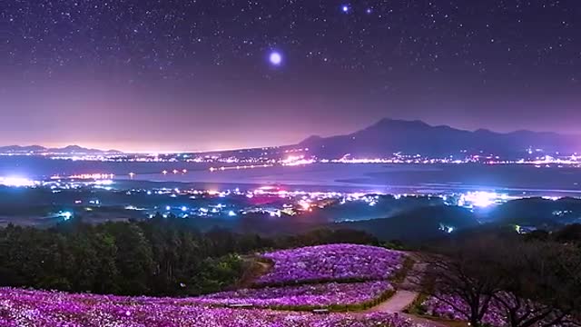 # Moon # starry sky # scenery