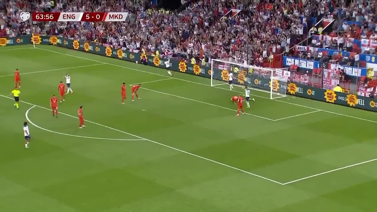 England 7-0 North Macedonia | Bukayo Saka Old Trafford Hat-Trick Hero | Highlights