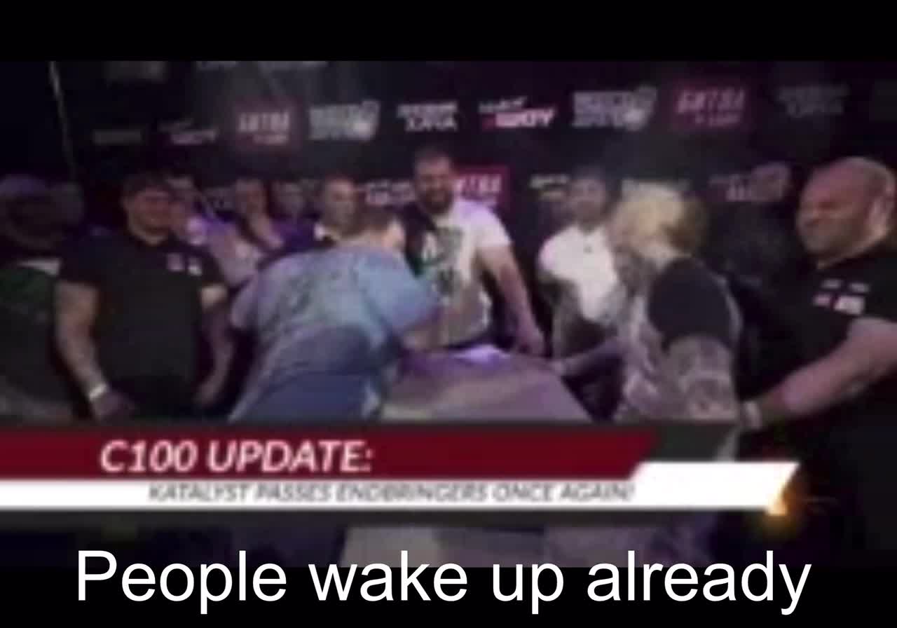 People wake up already