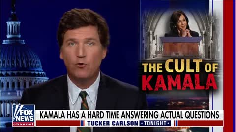 Tucker Media treats Kamala like a demi-God