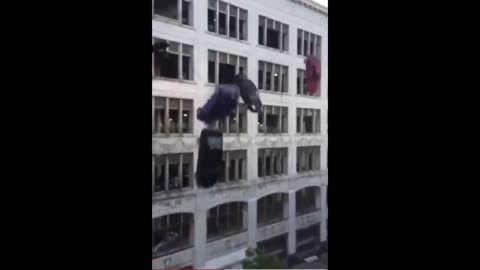 Deja Vu Meme 4 Cars Fly Out the Window and Explode