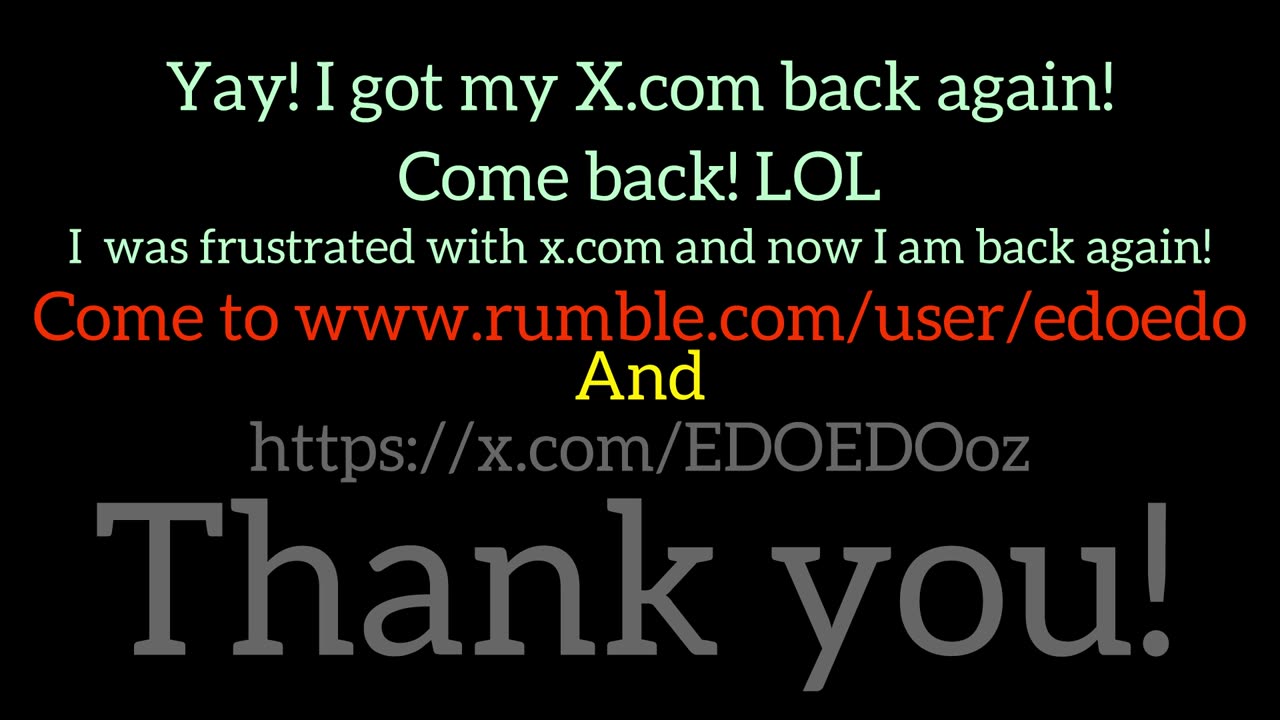 I am back to X.com!