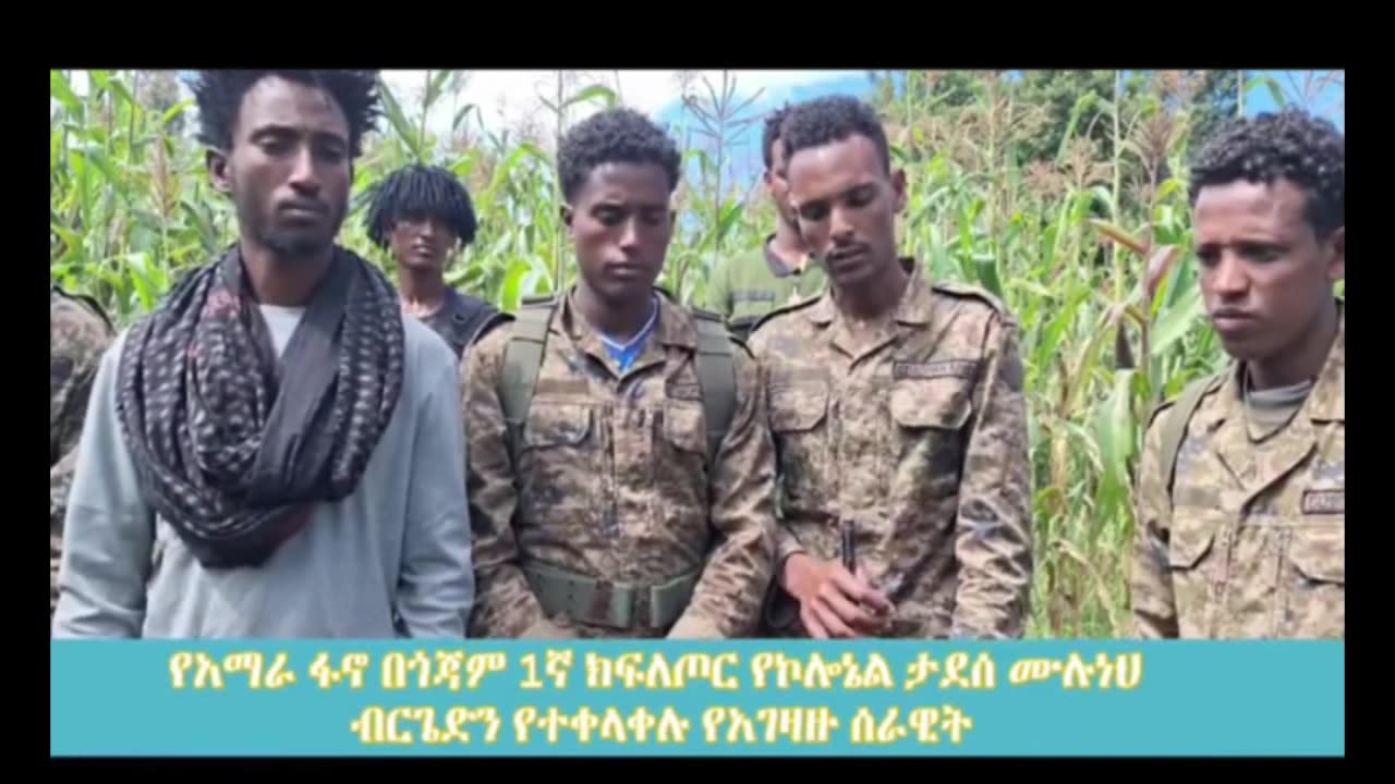 የአማራ ፋኖ በጎጃም 1ኛ ክፍለጦር የኮሎኔል ታደሰ ሙሉነህ ብርጌድን የተቀላቀሉ የአገዛዙ የሰራዊት አባላት