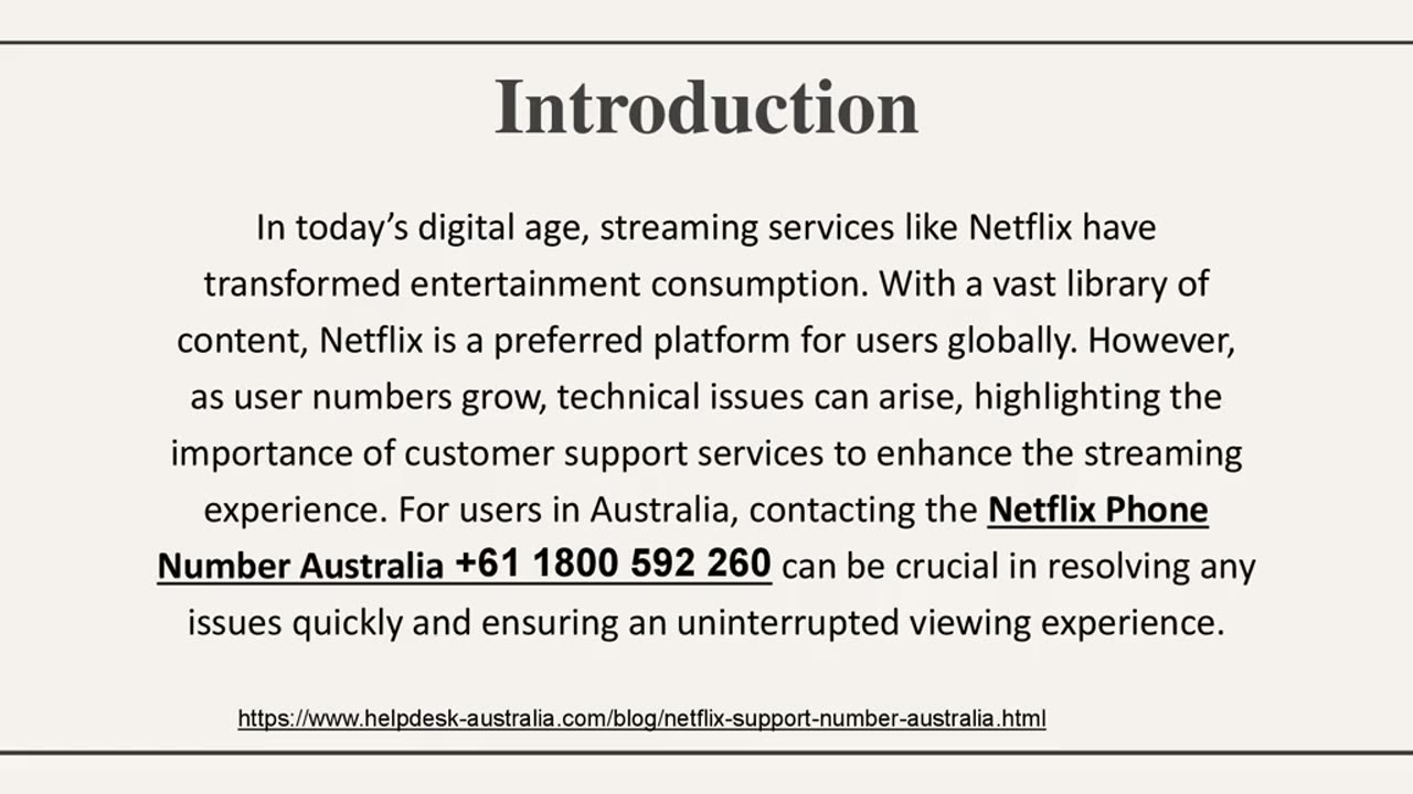 Netflix Phone Number Australia +61 1800 592 260: Fast Solutions for Streaming Problems