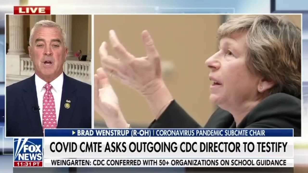 Wenstrup Joins America Reports on FOX News to Discuss COVID Subcommittee Investigations