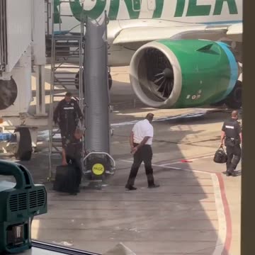 Frontier Airlines pilot arrested while preparing the aircraft for departure at Houston Airport.