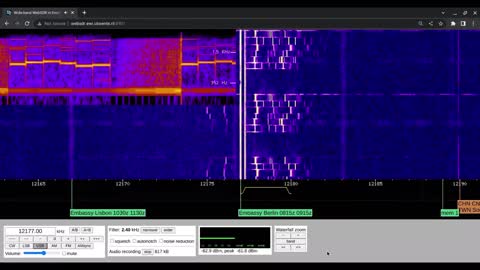 X06 356412 Moscow To Berlin 25/11/2022 0957 UTC 12177kHz