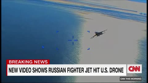 See moment Russian fighter jet confronts US drone