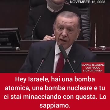 🔴💣 ERDOGAN MINACCIA I SIONISTI, ''Sei spacciato, la tua fine è vicina''.