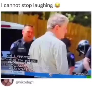 Senator John Kennedy’s if you hate cops because there cops,call a crackhead