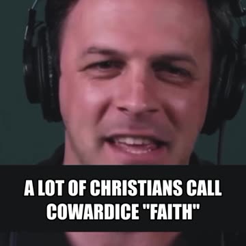 Cowarding to Leftist agenda is not "Faith in God's plan"