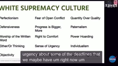 Perfectionism And "A Sense Of Urgency" Are Characteristics Of White Supremacy, According To NASA