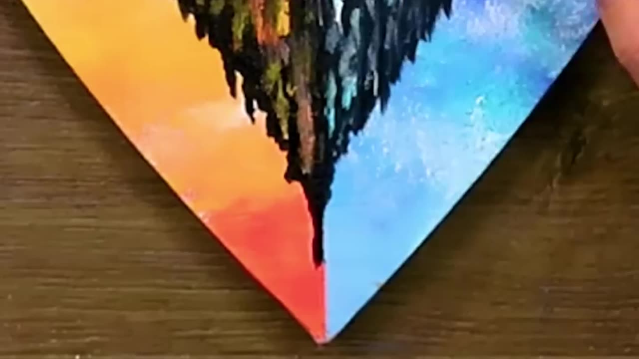 Heart Shape Landscape Painting Tutorial