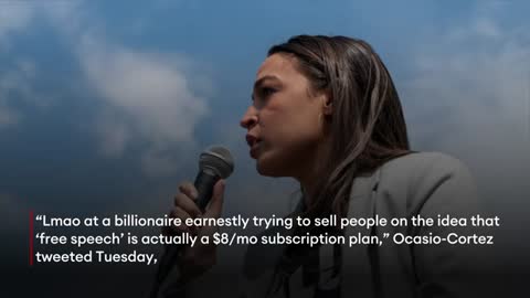 elon musk mocks AOC on Twitter