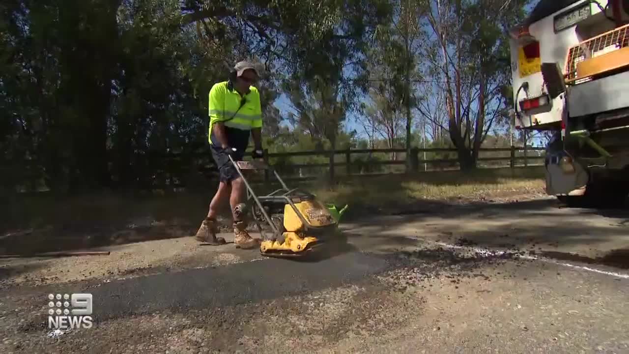 NSW councils struggling to fill potholes across state 9 News Australia