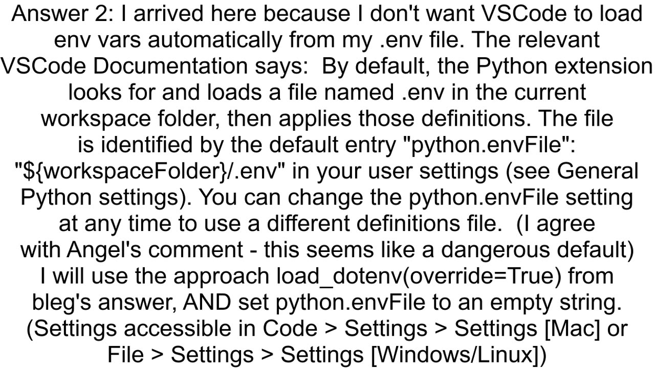 VSCode does not update environment variables upon env modification