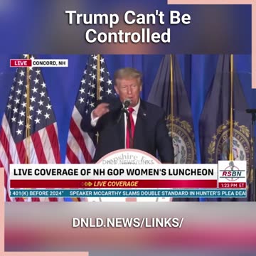 Trump: I Am The Only Candidate The Deep State Will Never Control - 6/27/23