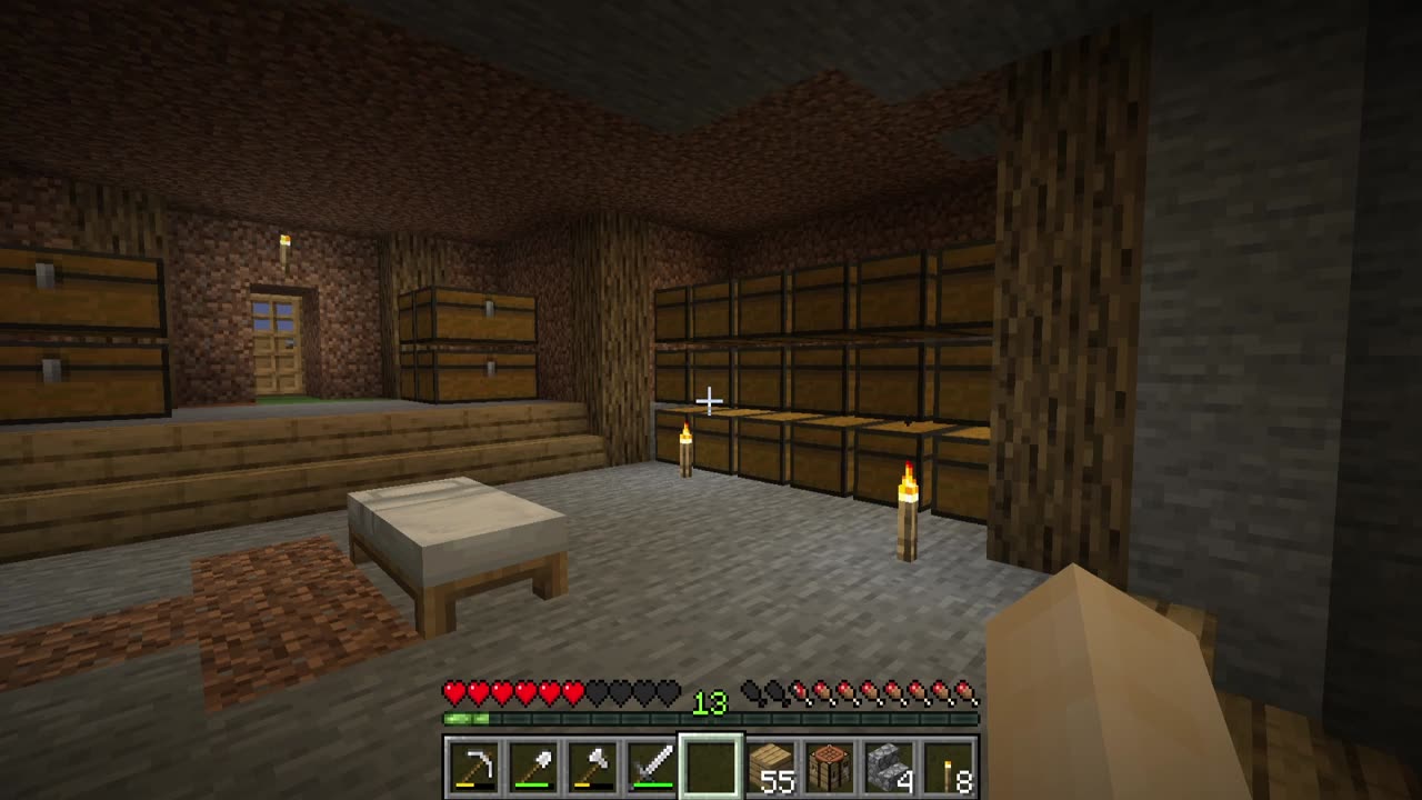 Minecraft Survival Chill Let's Play 01: Finding a Home and caving!
