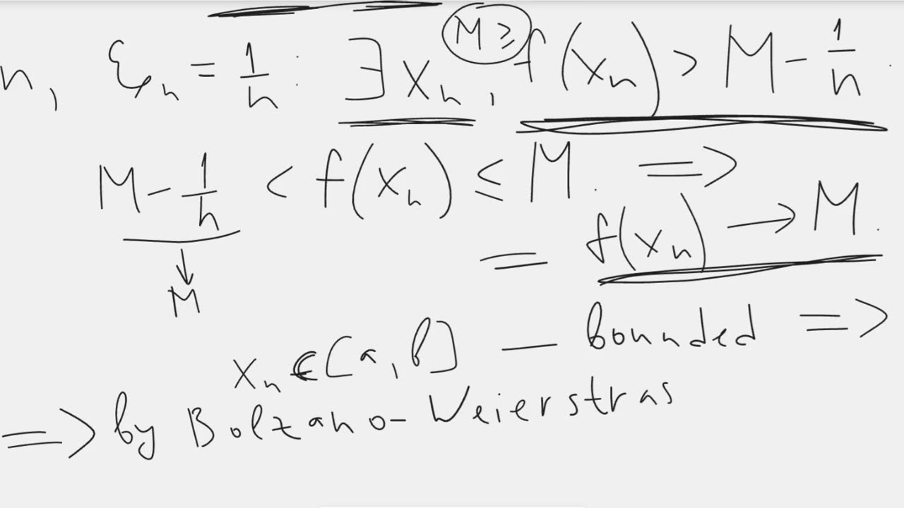 Extreme value theorem