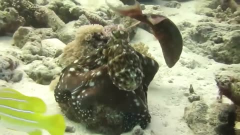 The Eagle Dies While Hunting Octopus In The Ocean