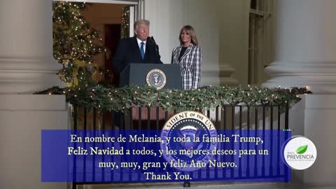 Mensaje de Donald & Melanie Trump por Navidad, Jesús y la Sagrada familia presente en el Discurso