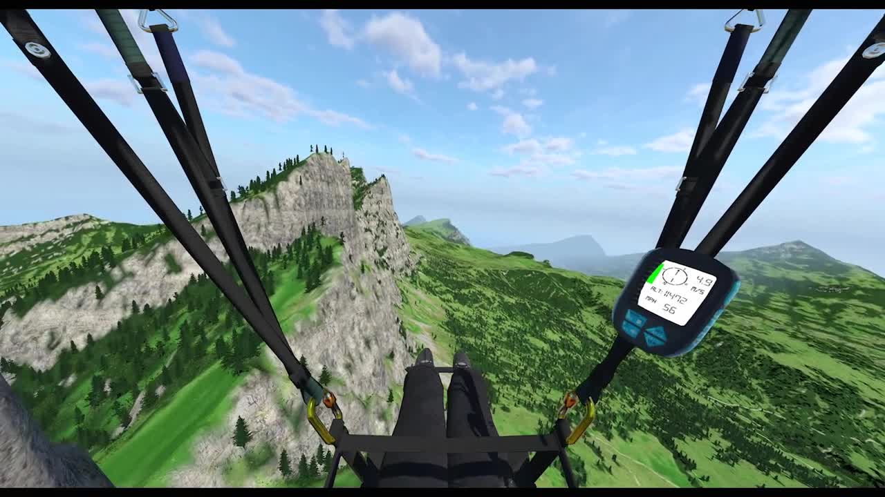 Glider Sim Speed wing Max Wind Ridge Soaring (Loud)