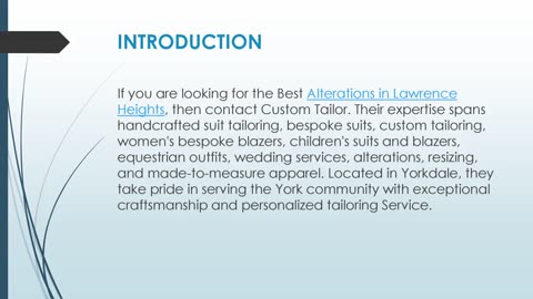 Best Alterations in Lawrence Heights