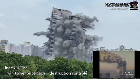 Inde Twin Towers Supertech VS 911 World Trade Center