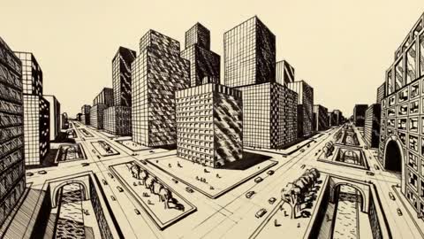 how to draw in perspective view box