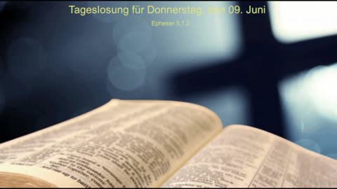 Tageslosung für Donnerstag, den 09. Juni